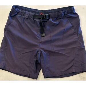 The North Face Vintage Men's Navy Blue Swim Shorts Size Large Belted W/ Liner